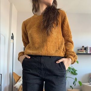 Mustard Chenille Sweater